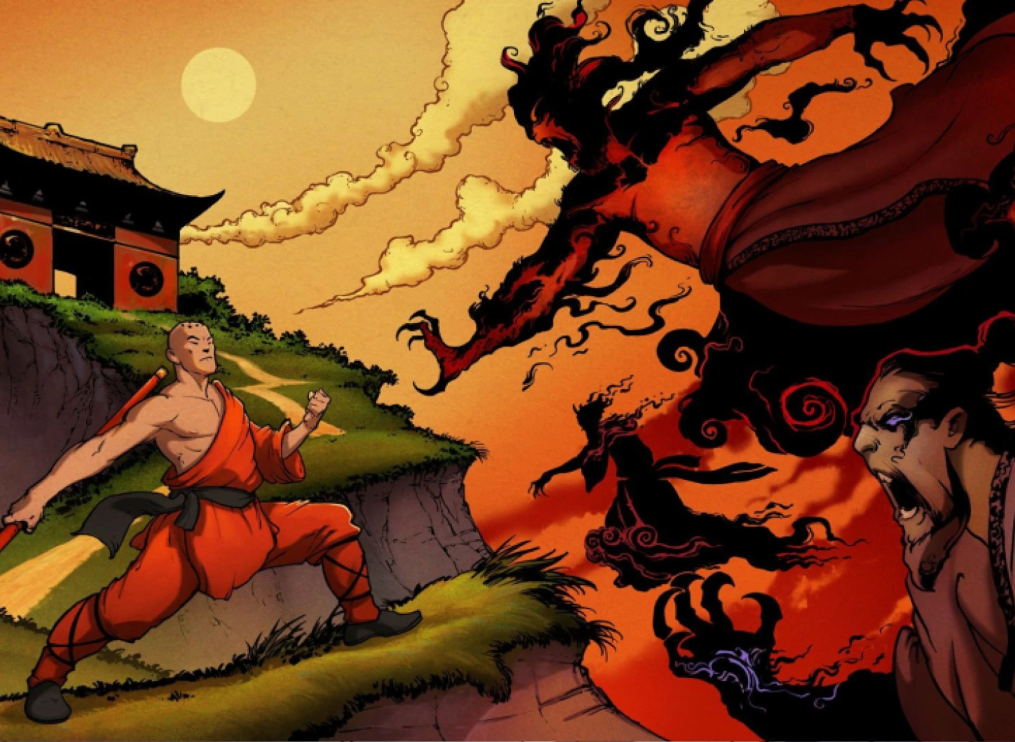 9_Monkeys_Of_Shaolin_illustration